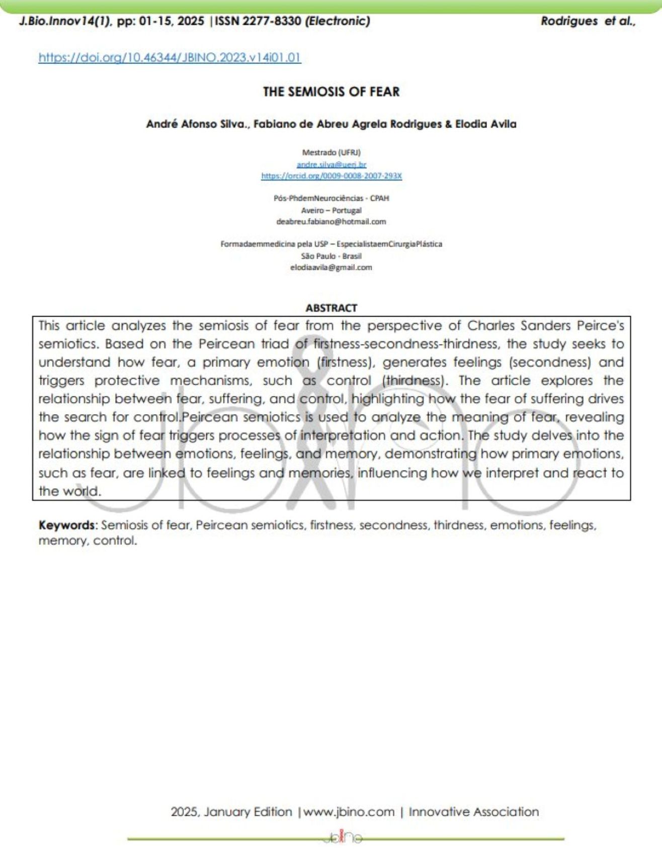 The Semiosis Of Fear